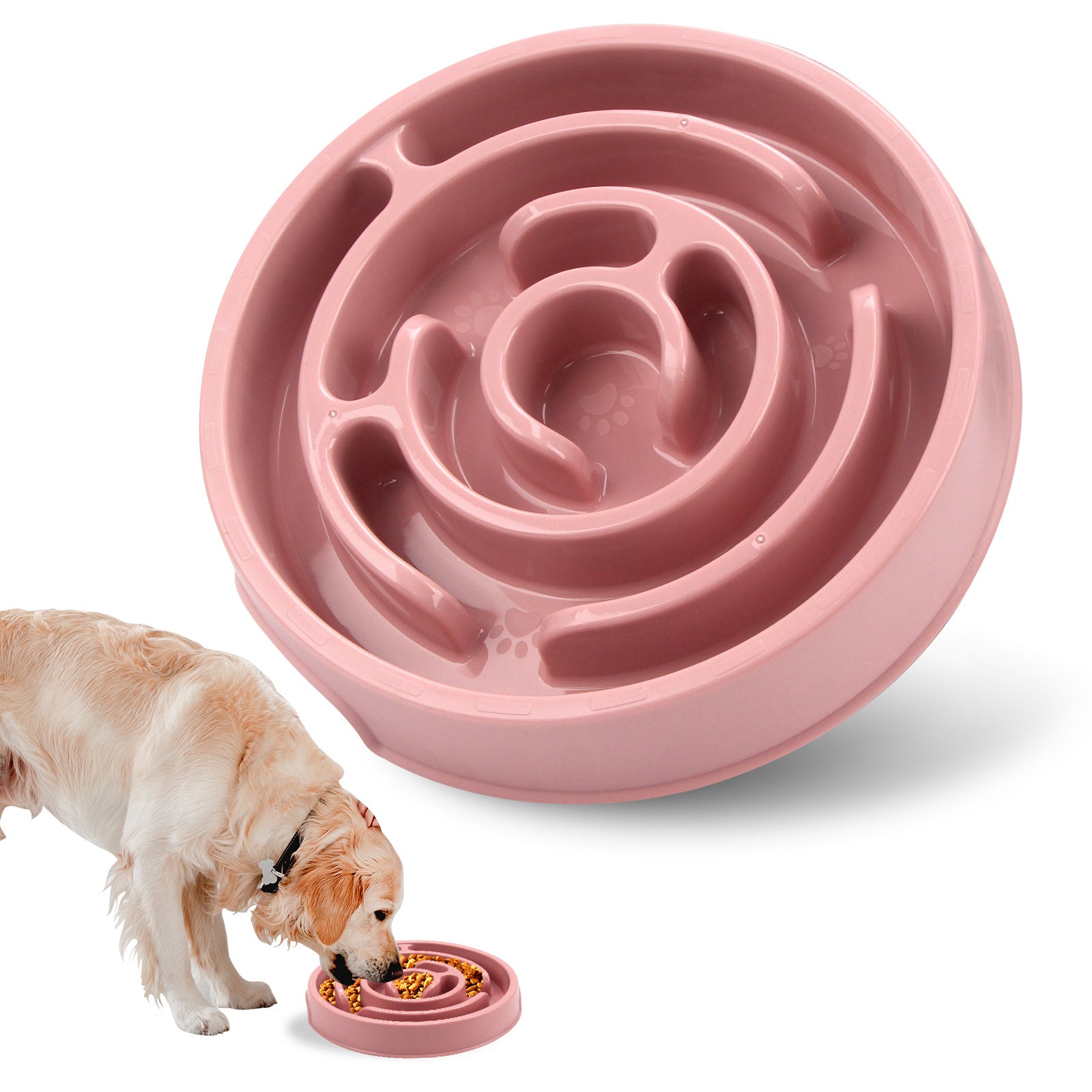 Slow Feeder Dog Bowl to Reduce Gulping and Bloating