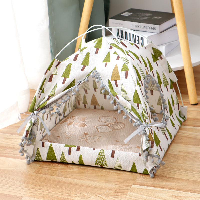 Cozy Cat House – The Purrfect Enclosed Pet Bed