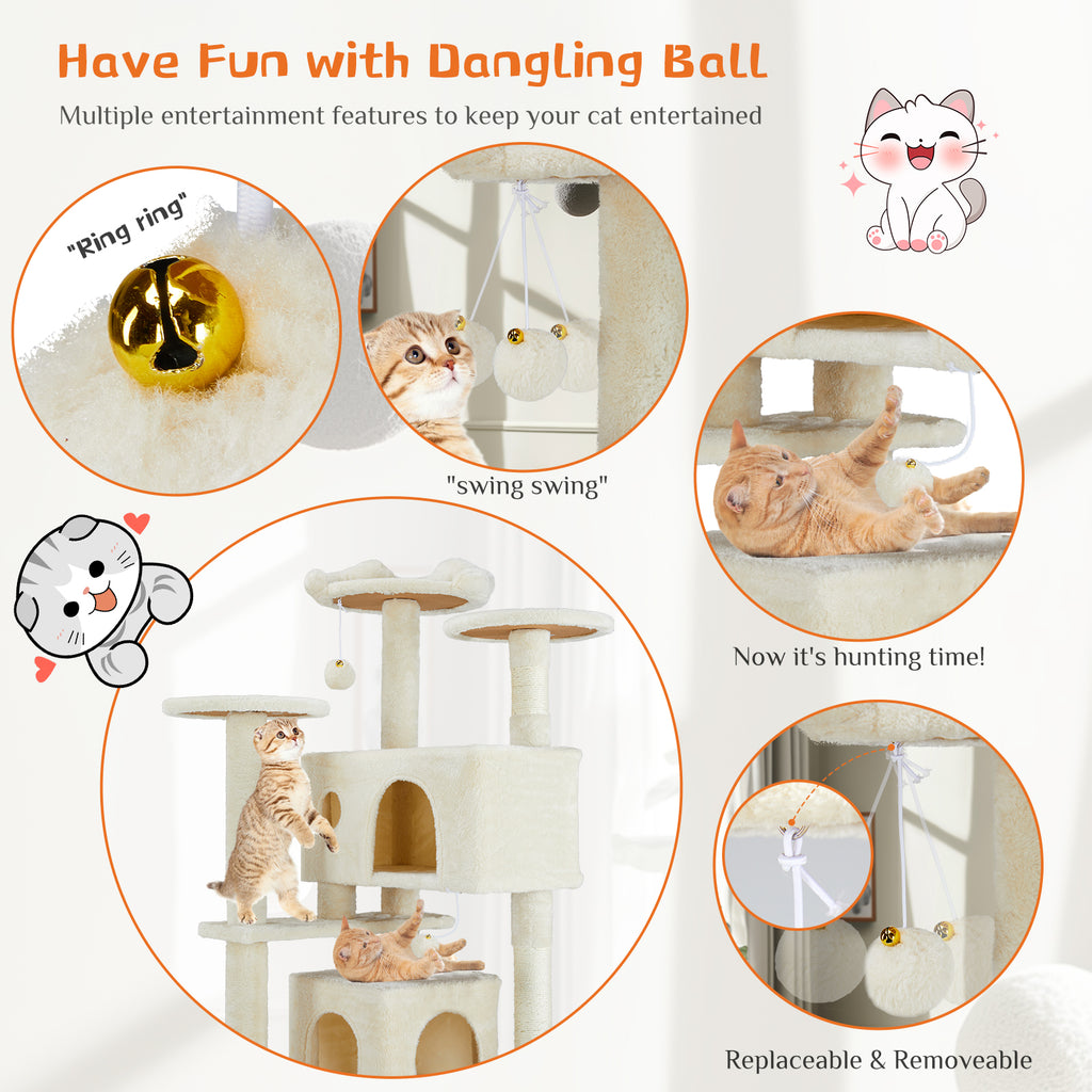 Elegant Cat Tower for Play, Rest, and Climbing