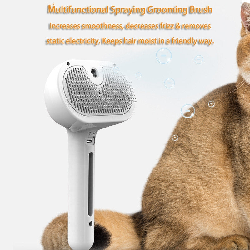 Mess-Free Pet Hair Remover with Built-In Mist