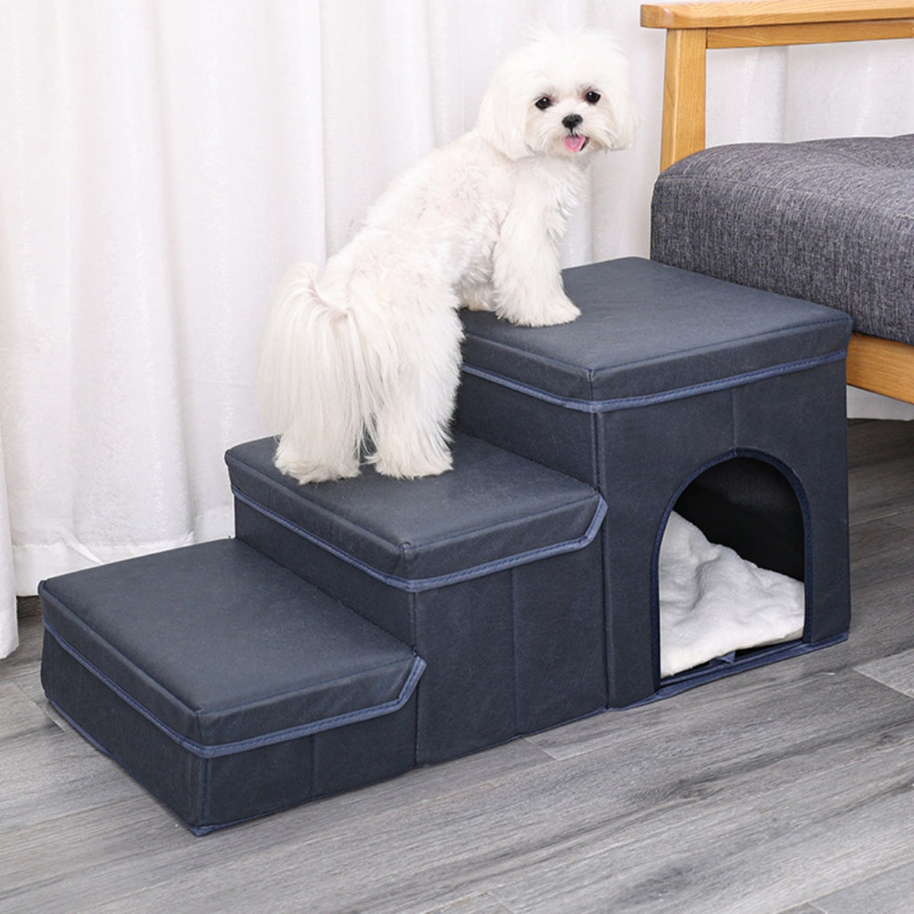 Gentle Pet Stairs for Safe Couch and Bed Climbing
