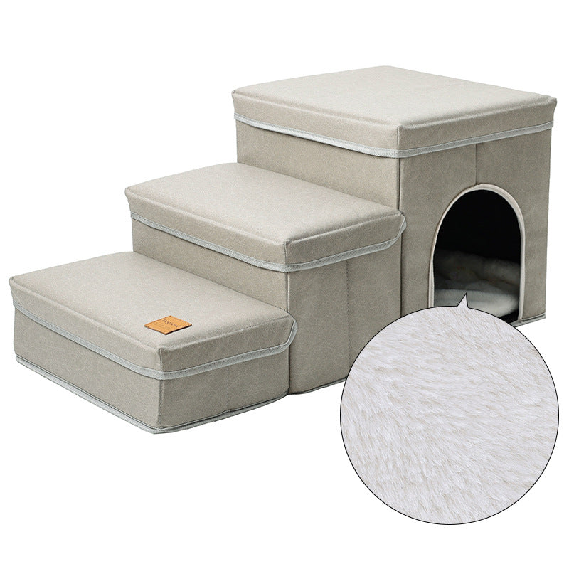 Gentle Pet Stairs for Safe Couch and Bed Climbing