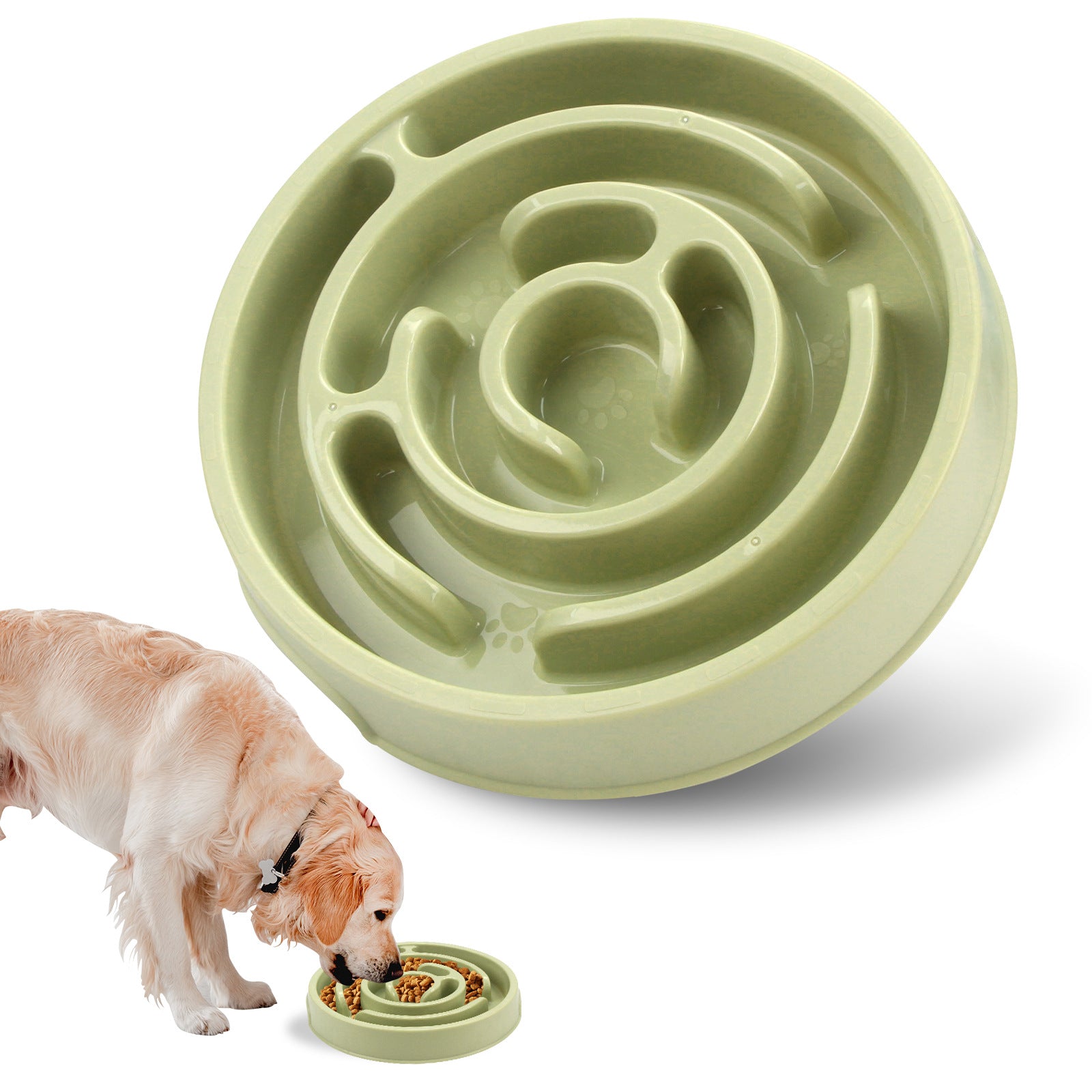 Slow Feeder Dog Bowl to Reduce Gulping and Bloating