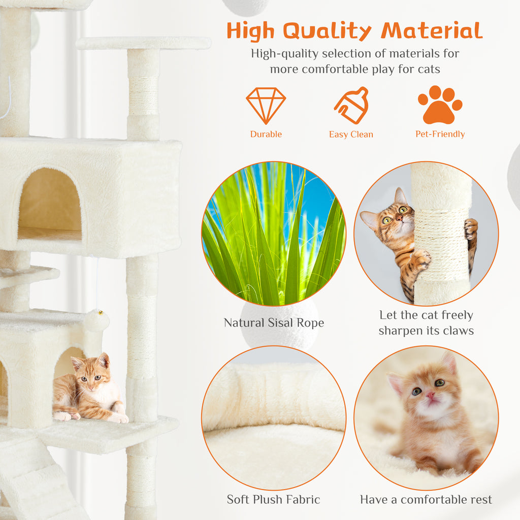 Elegant Cat Tower for Play, Rest, and Climbing