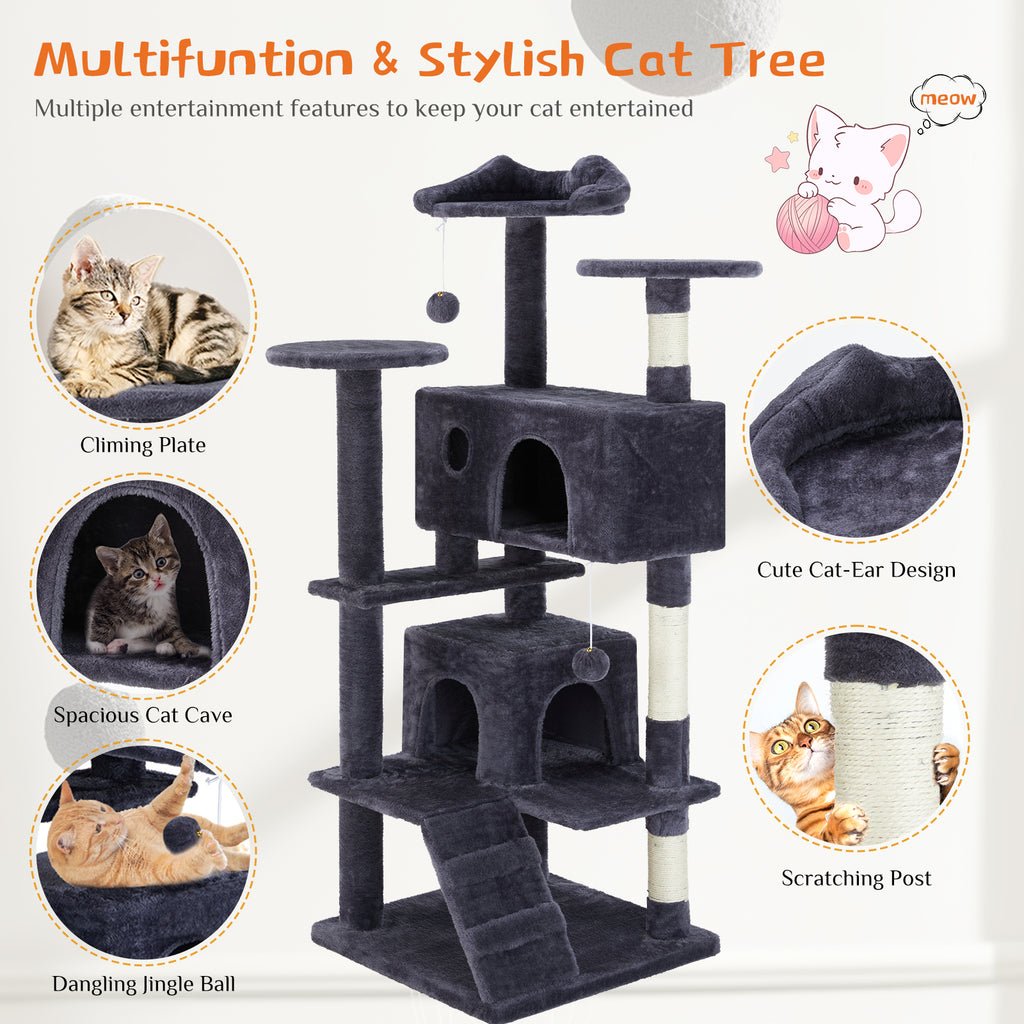 Elegant Cat Tower for Play, Rest, and Climbing